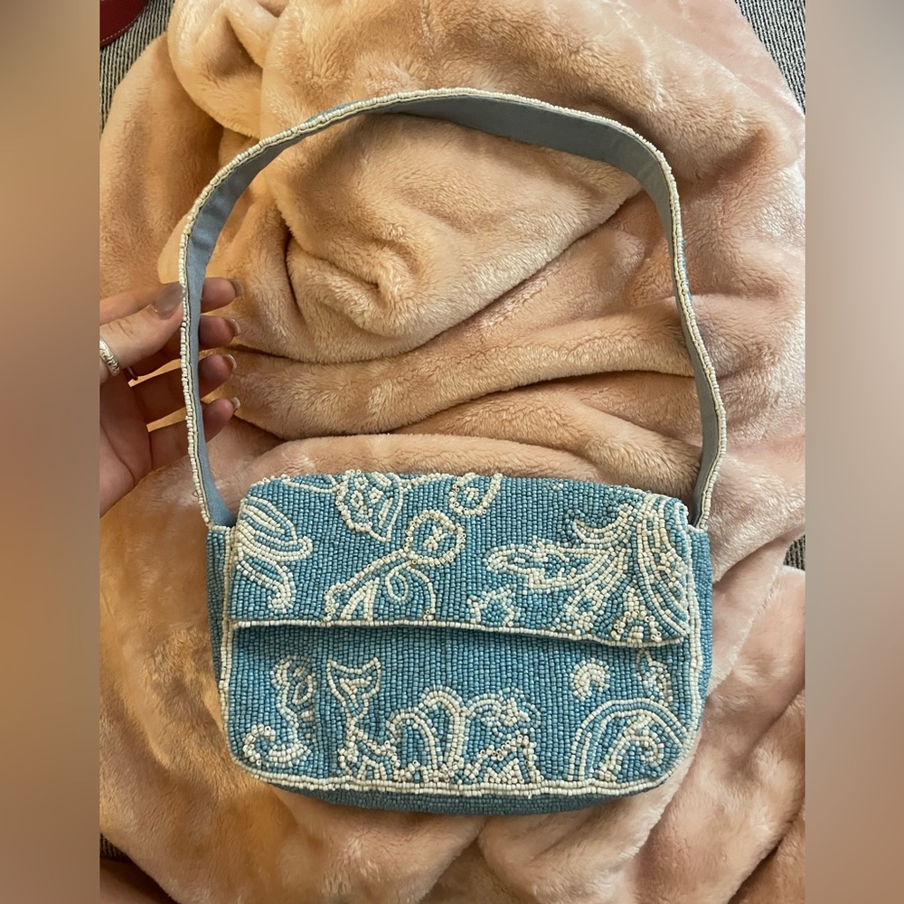 Anthropologie Blue Paisley Women's Bag